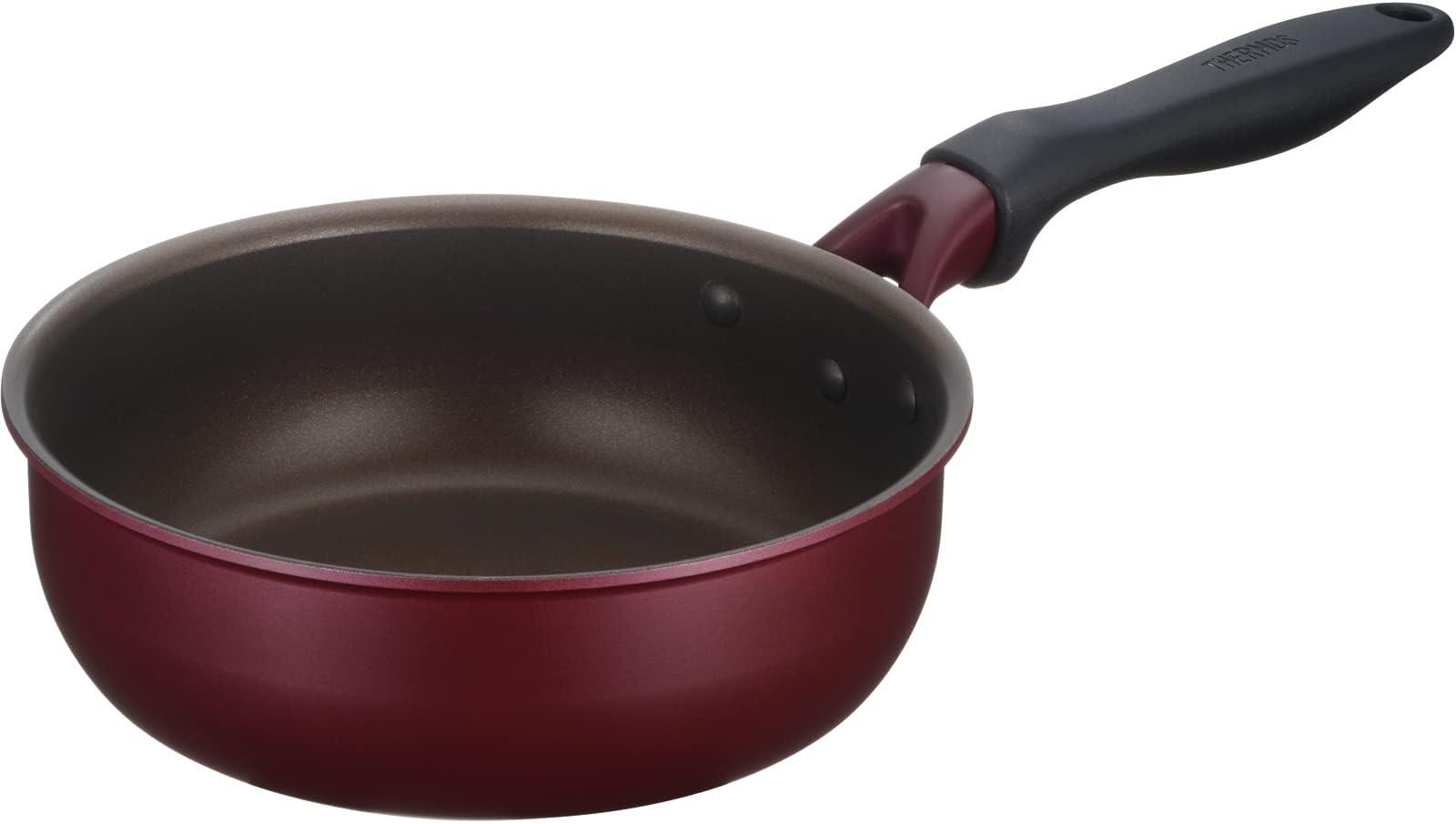 サーモス デュラブルシリーズ 炒め鍋 20cm レッド IH対応 KFH-020D R