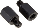 キタコ(KITACO) ミラーアダプターセット MA-04 対辺17mm 10mmスペーサー/10mmスペーサー 黒 0900-505-10041