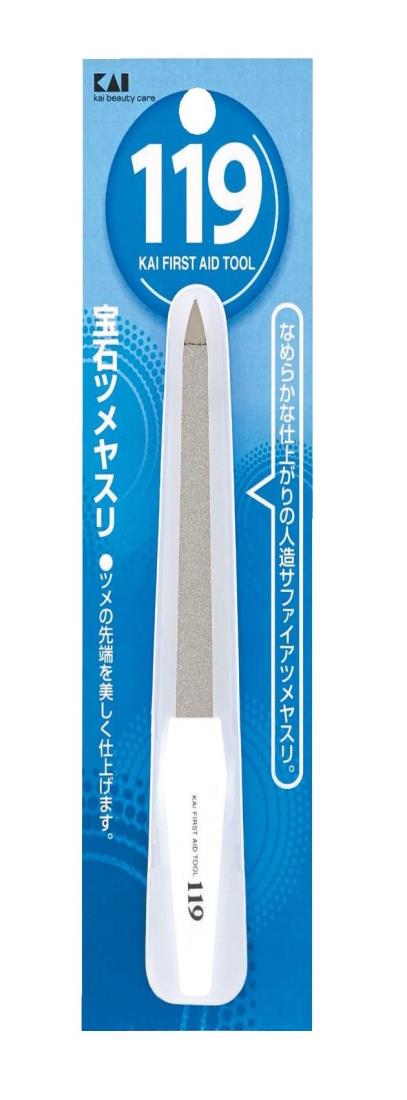 貝印 KF1012 119宝石ツメヤスリ 男女兼用 手 足 フット 1個 (x 1) 樹脂