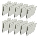 PLUS(プラス) 個別フォルダーエコノミー 10枚 A4横 FL-081IF 87-411 グレー
