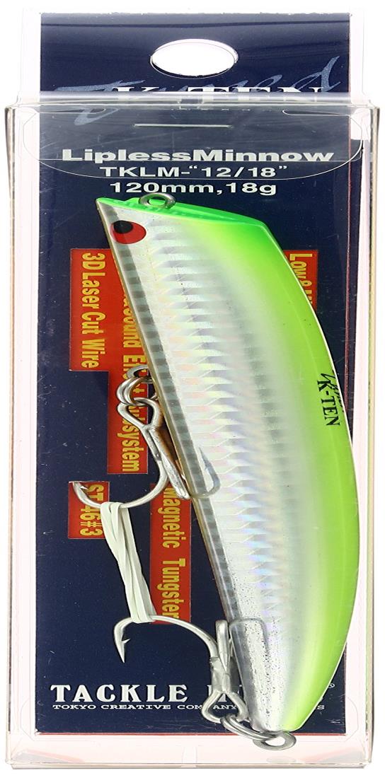タックルハウス(TackleHouse) ミノー Tuned K-TEN TKLM リップレスミノー 120mm 18g SH・チャート/オレンジベリー #104 TKLM120
