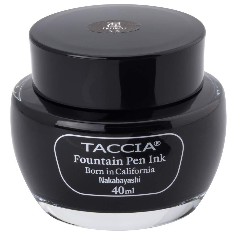 ナカバヤシ(Nakabayashi) TACCIA すなおいろインク 万年筆インク 水性染料 くろ TFPI-WD40-01