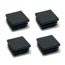 HOOWDAMY 4個入 角パイプキャップ 80mmx80mm 角パイプ用エンドキャップ 樹脂キャップ パイプキャップ チューブ挿入 エンドキャップ (80*80mm)