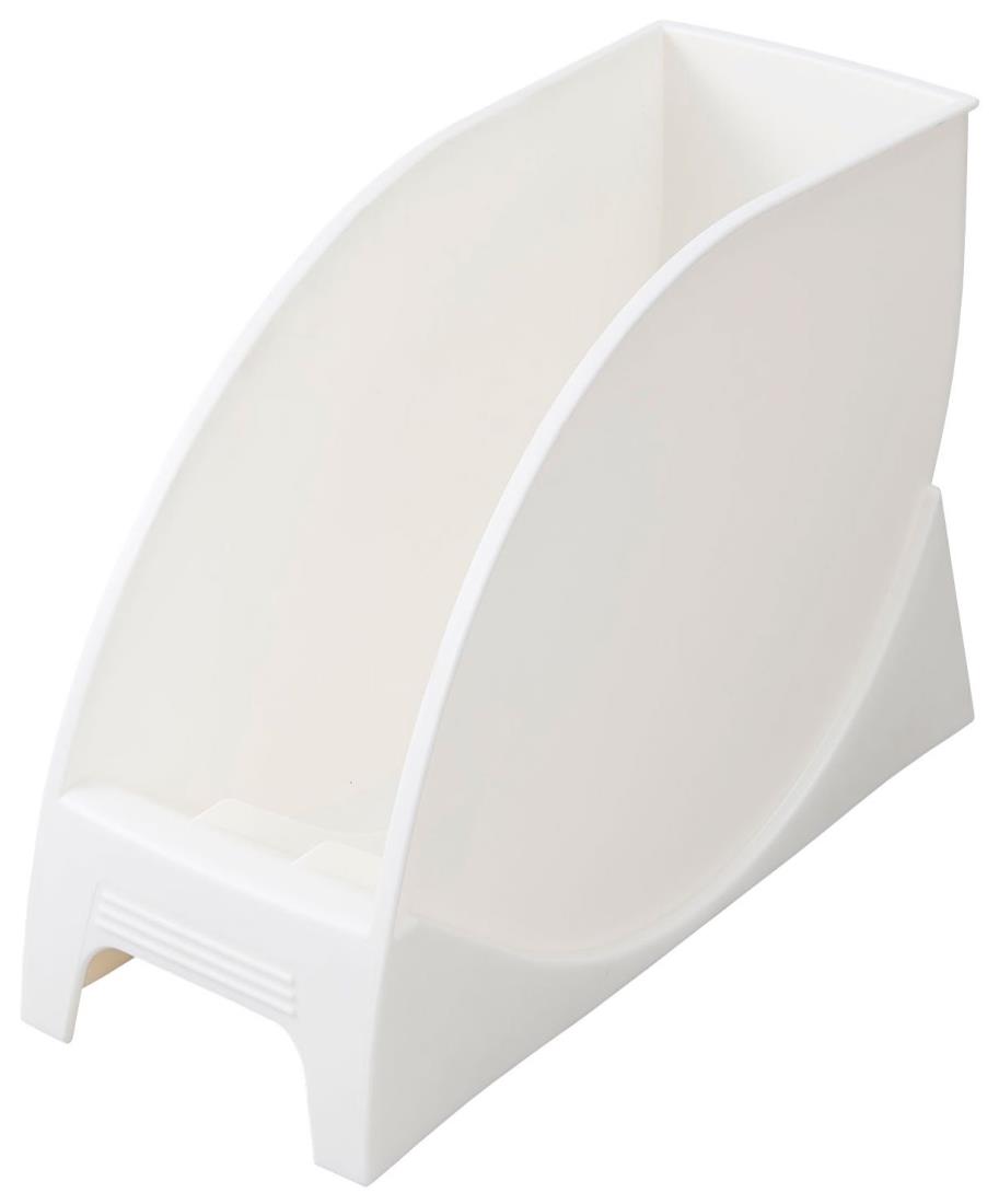 Belca 食器棚収納 大皿スタンド 直径24cmまでのお皿用 幅100×奥行25×高さ16cm ホワイト SD-OS