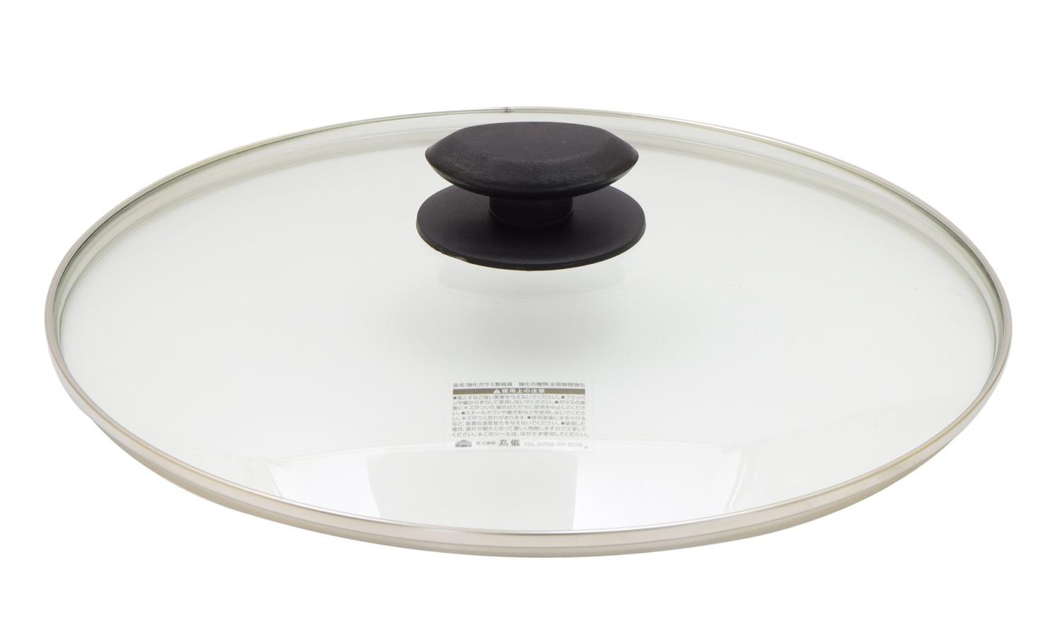 高儀 TAKAGI 強化ガラス蓋 28cm ガラス蓋 丈夫でキズが付きにくい 物理強化ガラス使用 透明で中身が良く見える 鍋 フライパン 蓋 フタ ふた 調理