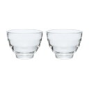 HARIO(ハリオ) 耐熱ガラスカップ2個セット 食洗機対応 170ml 日本製 HU-1424(3)