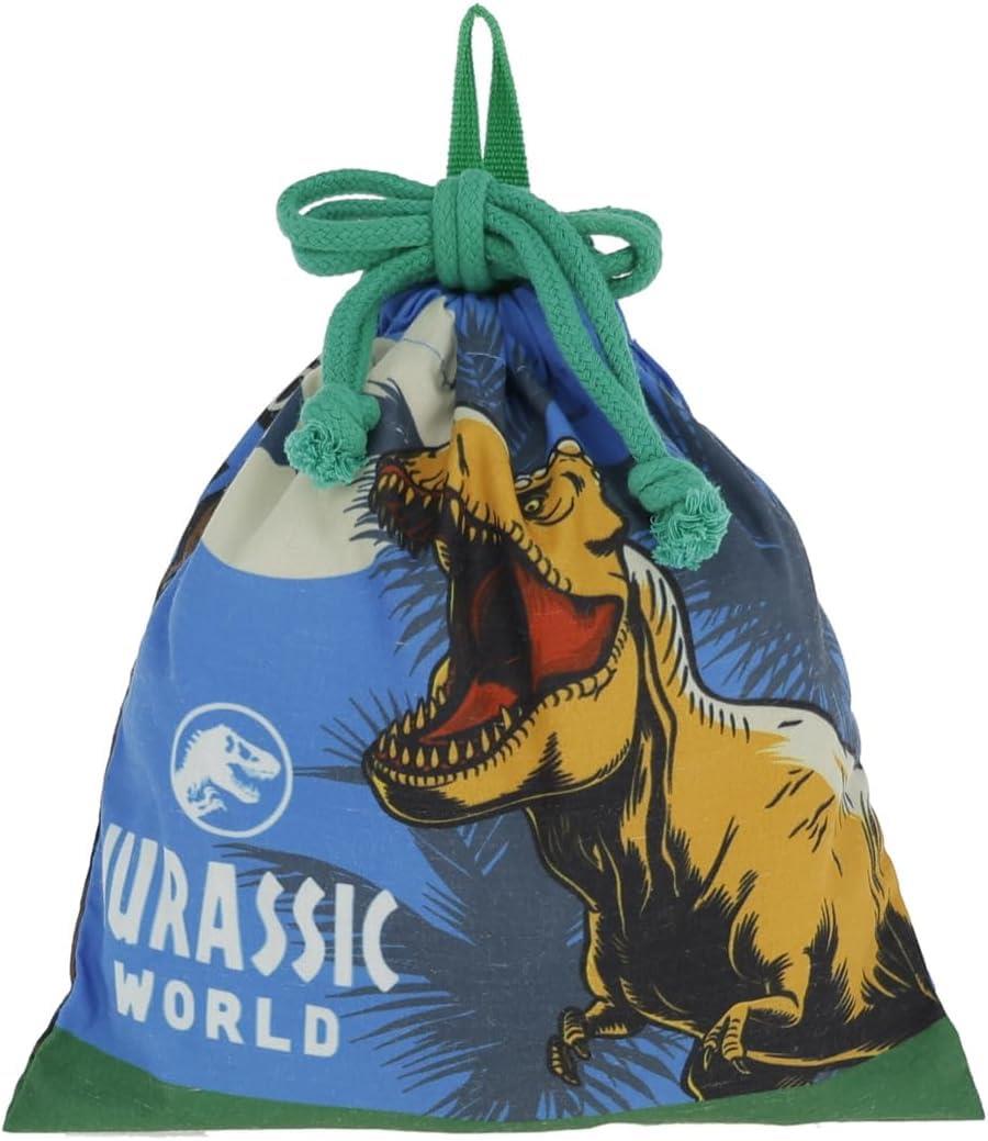 丸眞 給食袋 コップ入れ コップ巾着 巾着 小 ジュラシックワールド ブルーダイナミックダイナソー 入園..