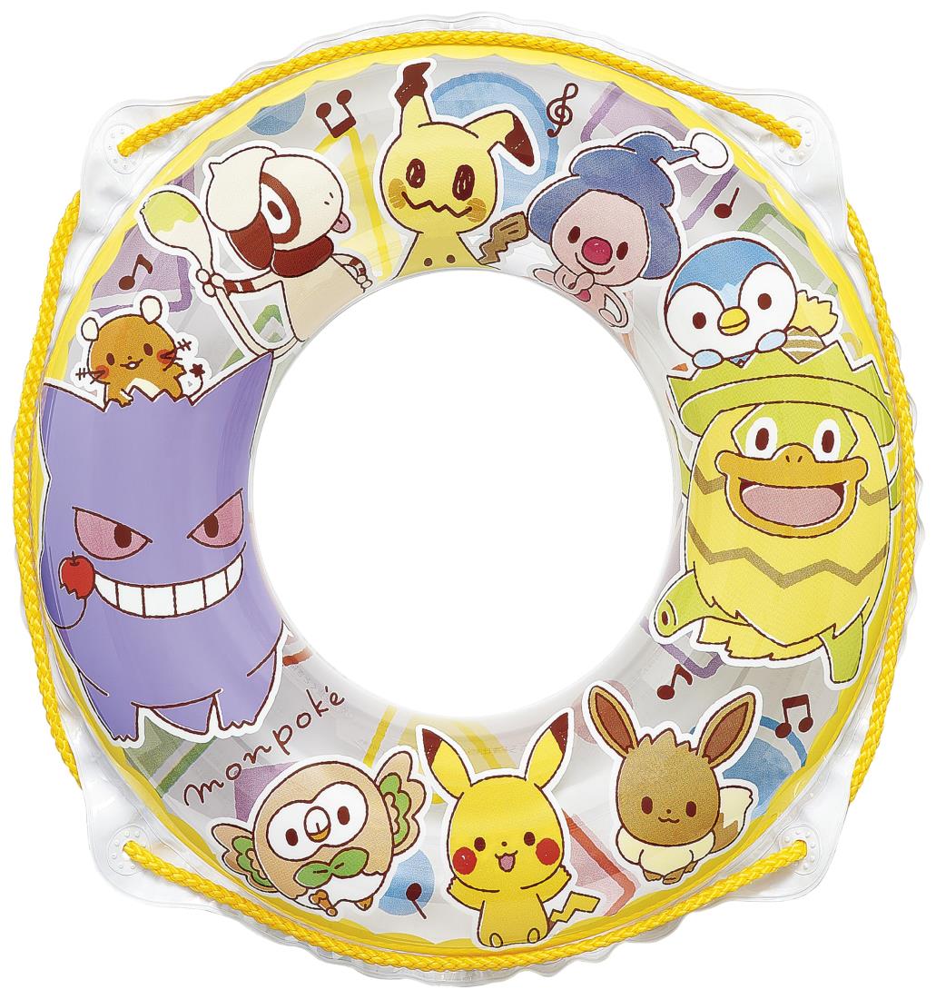 イガラシ モンポケ50cmウキワ（ロープ付き）膨らんだうきわの内周は約70～75cm AGD-50A