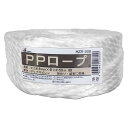 三友産業 PPロープ 太さ約8mm×長さ約50m 白 HZR-008