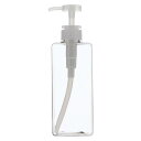ベストコ(Bestco) シャンプー用ディスペンサー クリア 650ml ネトヨン・レ スクエア ボトル ND-4336