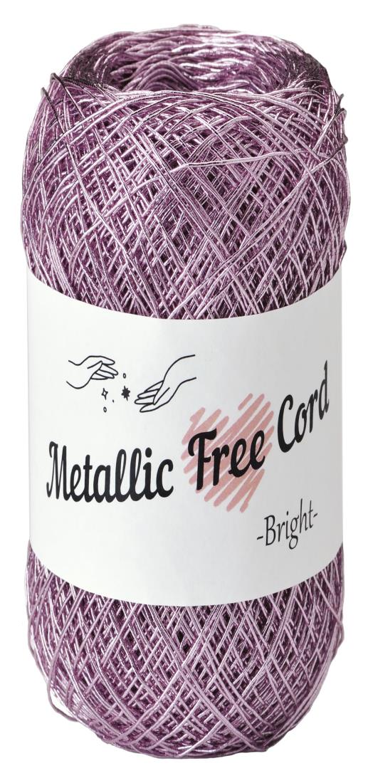 タカギ繊維 Panami メタリック フリー コード ブライト (Metallic Free Cord Bright) COL. 705 ピンク 約40g 約160m