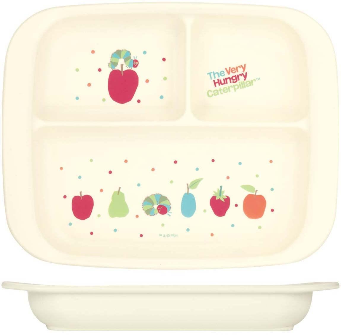 SKATER ベビー食器 ランチプレート 子供用 抗菌 プラスチック製 470ml はらぺこあおむし XP7AG-A