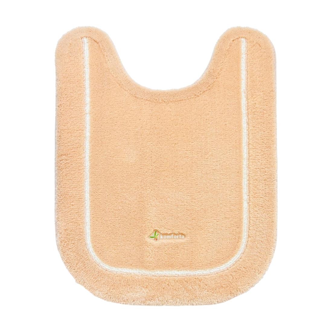 オカ(OKA) コムフォルタ6 トイレマット 約75cm×60cm ベージュ (シンプル かわいい カジュアル 無地)