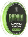 Rapala(ラパラ) PEライン ラピノヴァX マルチゲーム 150m 2.5号 34.4lb 4本編み ライムグリーン RLX150M25LG