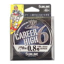 サンライン(SUNLINE) PEライン ソルティメイト キャリアハイ6 170m 0.8号 12lb(5.6kg) 6本 シャンパンゴールド