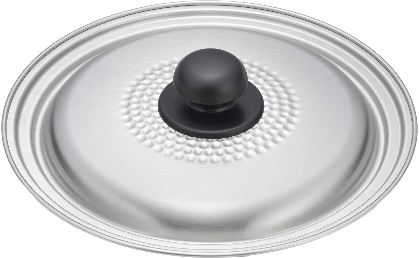 ヨシカワ 雪平鍋 片手鍋 蓋 ふた 22cm・24cm用 ステンレス 軽量 フライパンカバー フライパン蓋 味壱 燕三条 日本製 SJ3867