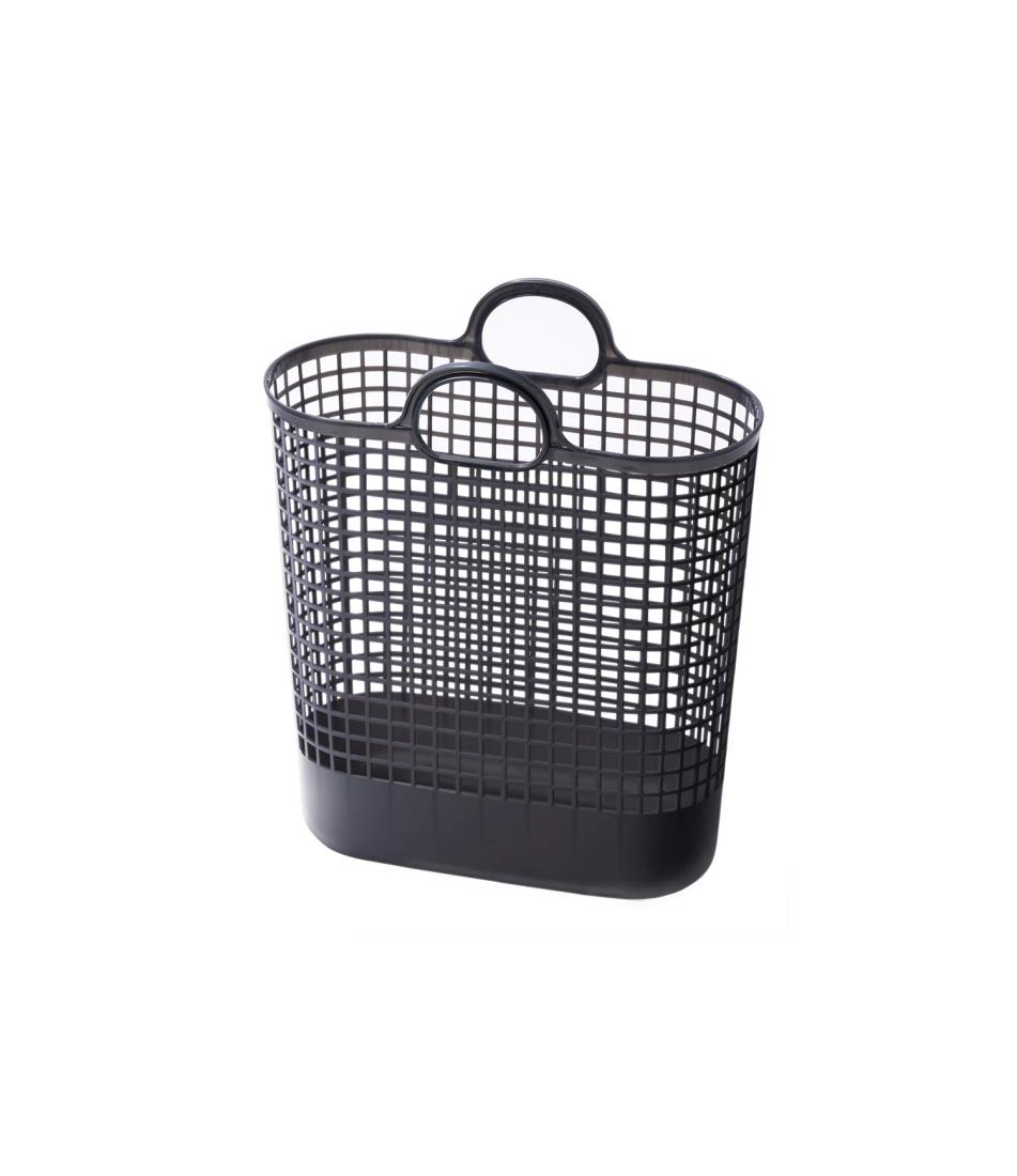 ライクイット (like-it) ランドリー 洗濯 収納 持ち手付き スリムバスケット ビッグ グレー LBB-17C バイオマスプラスチック約90%使用