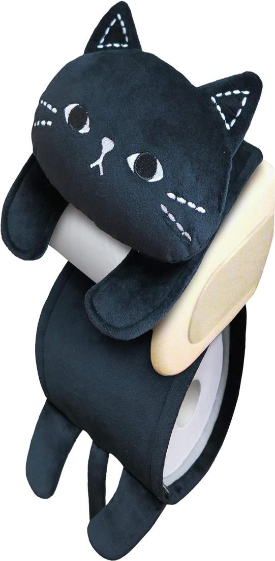 ねこのトイレットペーパーカバー 黒猫のミミッツ