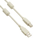 バッファロー BUFFALO USB2.0ケーブル2.0m アイボリー BSUABFC220IV(2)