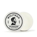WOLFMAN(ウルフマン) 水性ポマード スーパーシャイン 120g 無香料 強い光沢感&ホールド力 バーバークオリティ