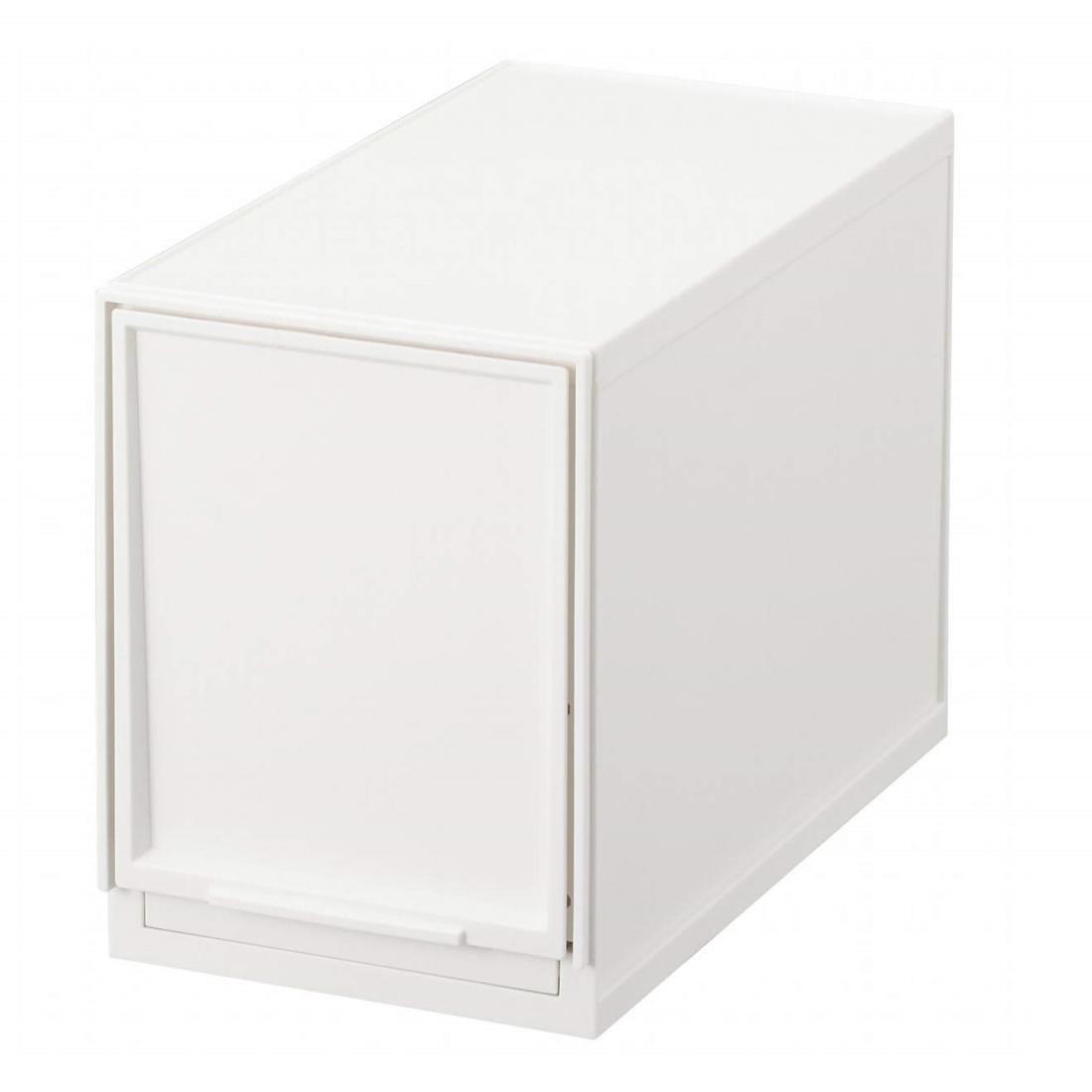 サンカ モジュールケース 組み合わせ自由自在 引き出し収納ケース スリムL ホワイト ライフスタイルに..