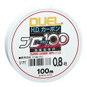 DUEL(デュエル) フロロライン 0.8号 HDカーボンプロ100S 0.8号 クリアー H1111