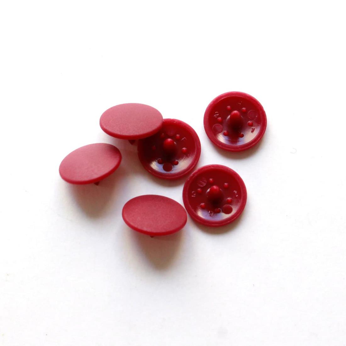 日本紐釦 SUN GRIP サングリップ プラスチックスナップ ダークレッド 13mm 12組入 SG-DR