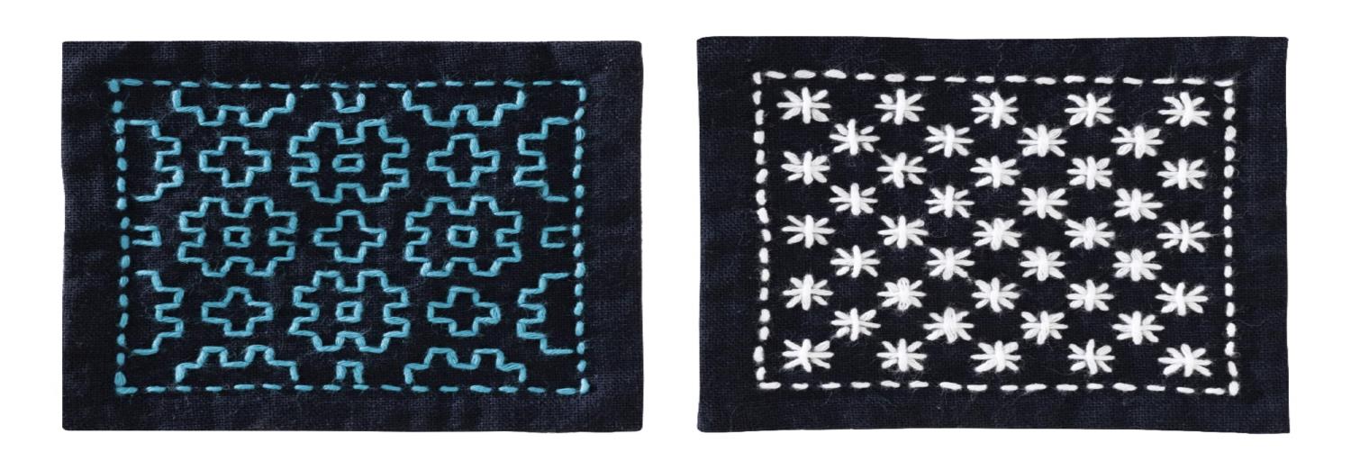 オリムパス 刺し子 キット まっすぐ刺すだけ カンタン 一目刺し スターターキット (コースター 2枚作れ..