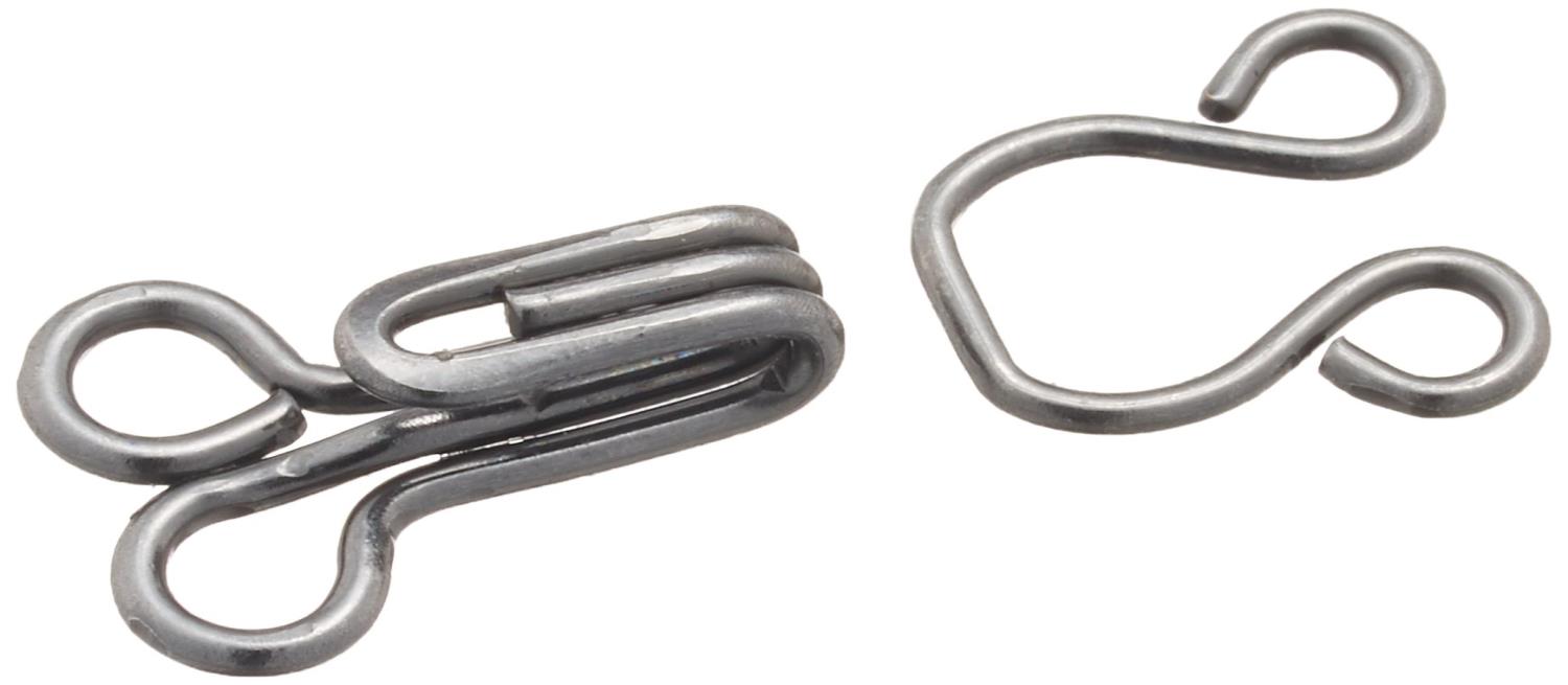 Clover スプリングホック No.3 6組入り 黒 26-518