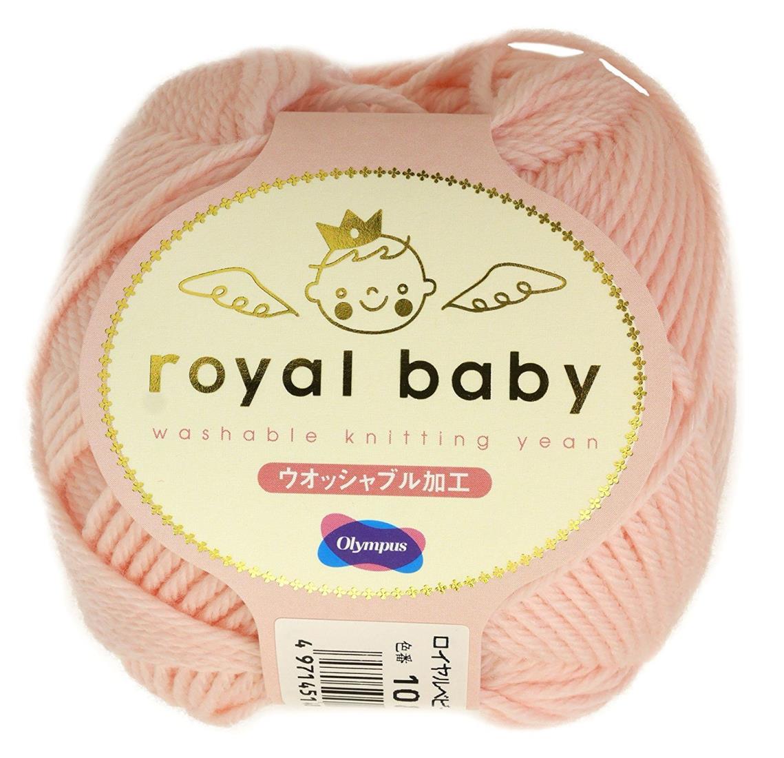 オリムパス製絲 ロイヤルベビー 毛糸 合太 Col.108 ピンク 系 40g 約108m