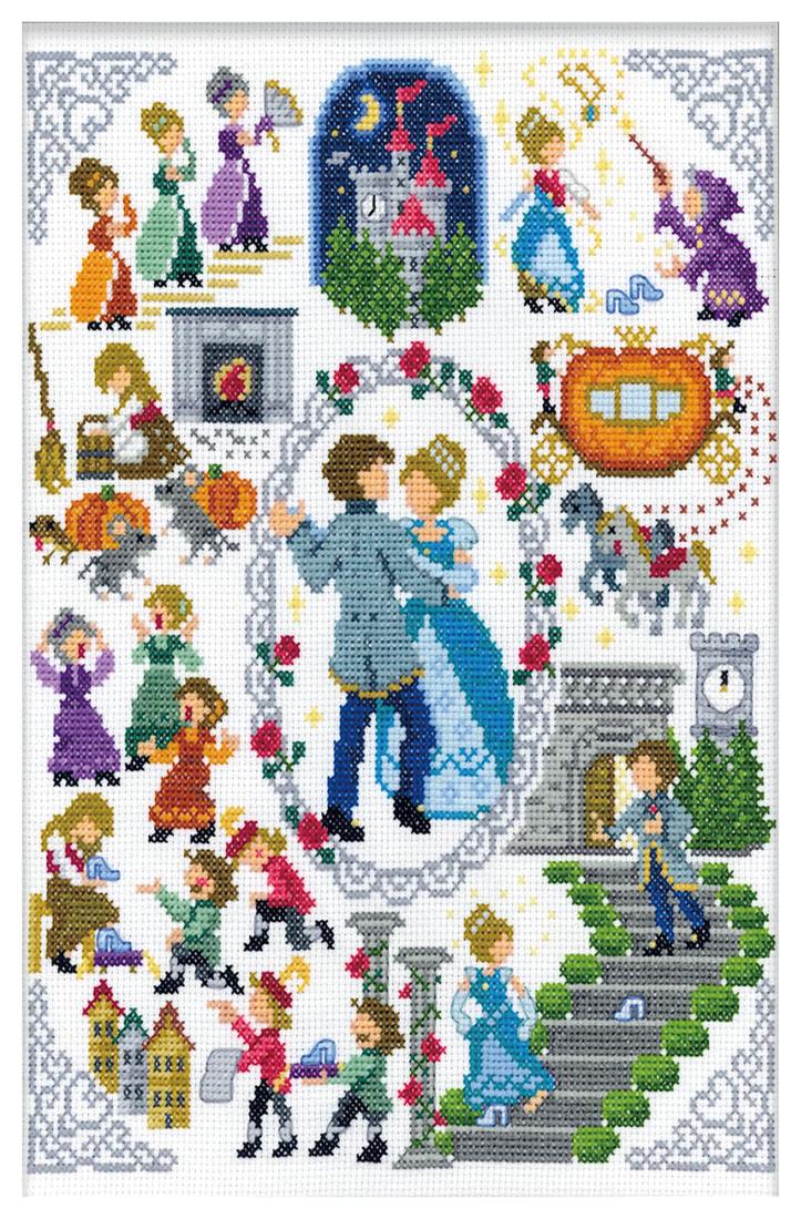 オリムパス 製絲 刺しゅうキット クロスステッチ Nostalgic Story Design by Nitka シンデレラ 7594 ※額(フレーム) W-58 ・ W-59 は別売りです。