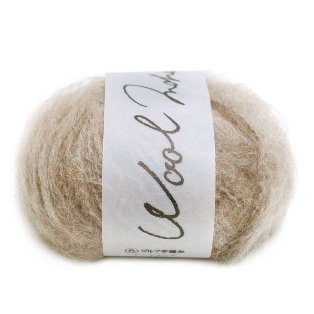 横田 DARUMA ウールモヘヤ 毛糸 極太 col.2 ベージュ 系 20g 約46m 5玉セット 01-6320
