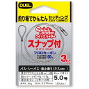 DUEL(デュエル) フロロライン 5.0号 クイックリーダー 5.0号 スナップ付き クリアー H2547