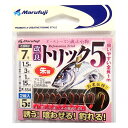 マルフジ(Marufuji) P-554 改良トリック5 朱留 2組入 針7号-ハリス1.5号-幹糸3号