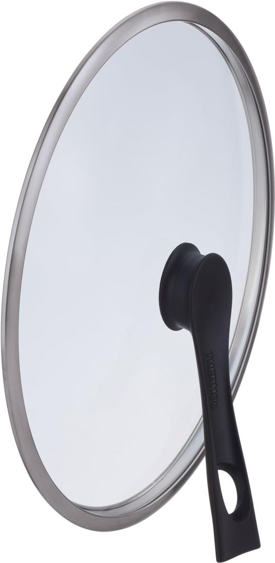 サーモス スタンド式ガラスフタ KLH 26cm対応 ブラック KLH-026 BK