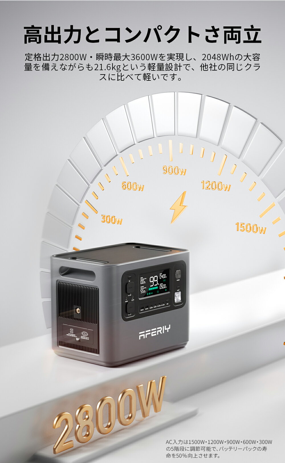 ��2/10����P5��+�����ݥ����Ѥ�89,996�ߡ�AFERIY P280 �ݡ����֥��Ÿ� ������ 2800W 2048Wh ����Ŵ �ݥ��� 2000w �����顼�ѥͥ� ���å� APP�б� ��ĥ�Хåƥ꡼ 2PV�ݡ��� �����顼���ź���1200W ������ ���� �����顼ȯ�ŵ� ������ �����ȥɥ� ������Ÿ� ������ �ɺ�