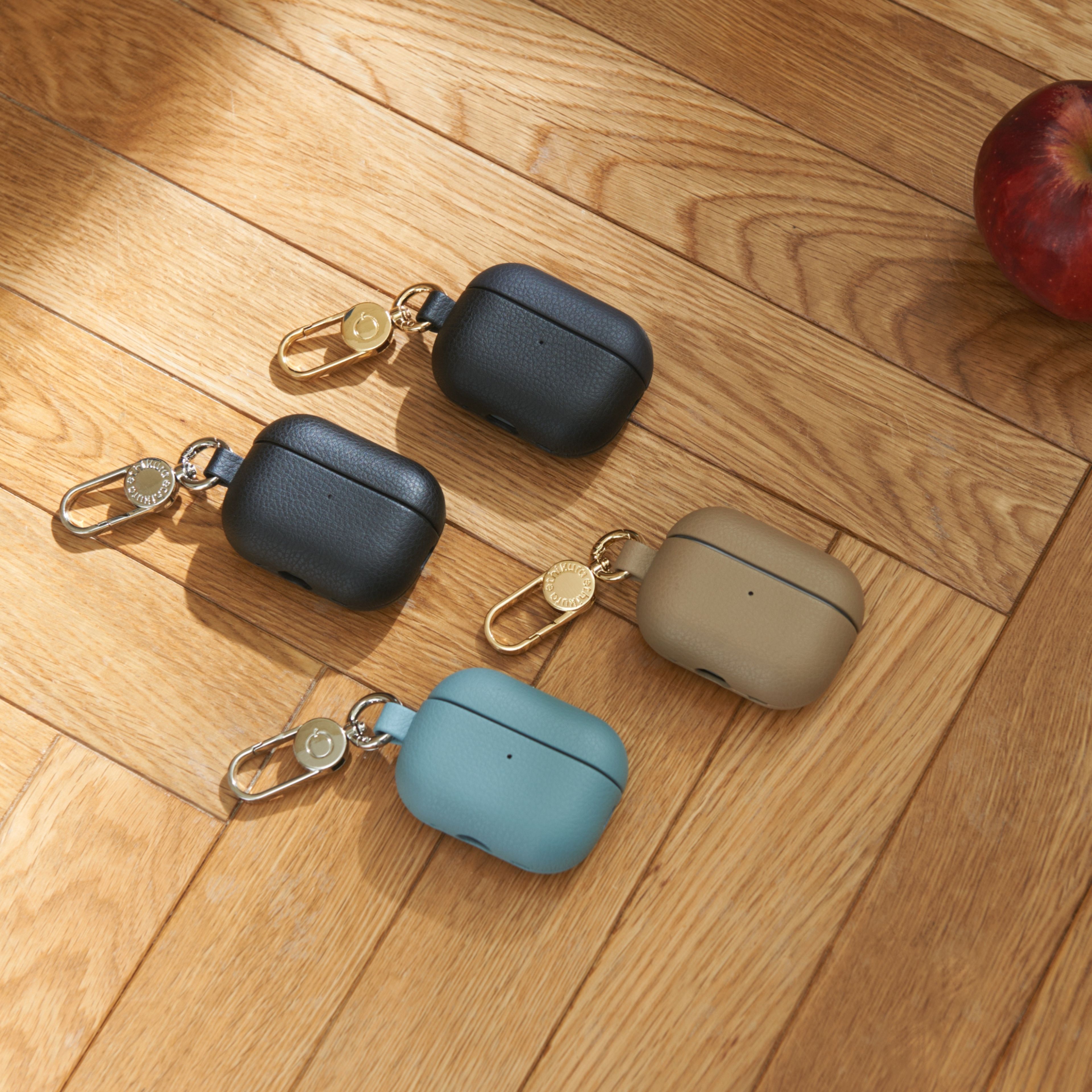 アップルエアポッズプロケース【LOVST TOKYO】青森県アップルレザー (AirPods Pro第1世代 第2世代) イヤホンケース ラヴィストーキョー