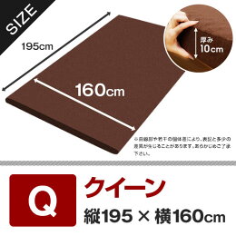 3つ折り高反発ウレタンマットレスクイーンサイズ
