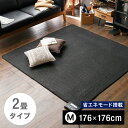 【送料無料】 【特許技術使用】 ホットカーペット本体 176×176cm 室温センサー搭載 電気カーペット 電気 マット ホットマット 省エネ 速暖機能 2畳 ダニ退治 8時間自動オフタイマー 送料込