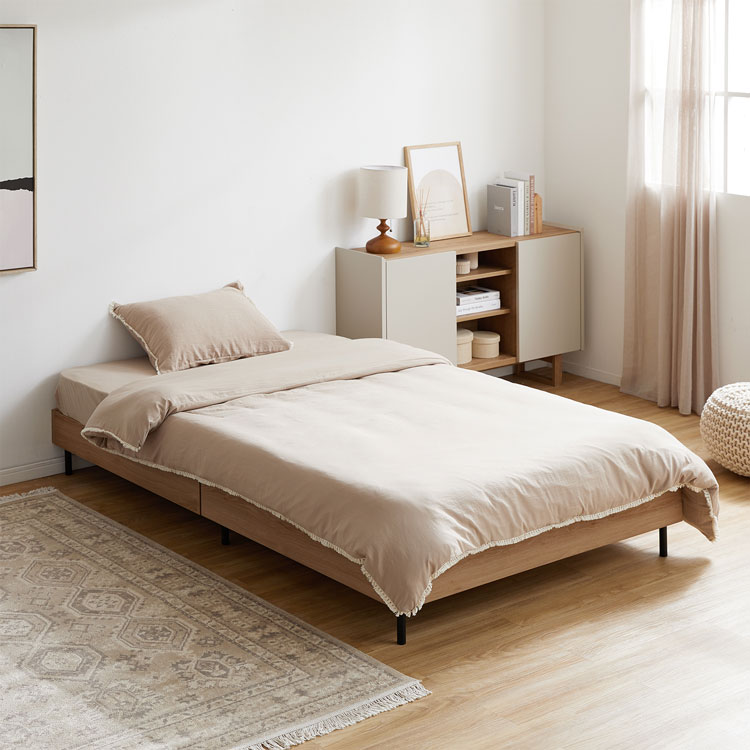 [ポイント10倍! 11/20 20:00-11/25 23:59] 掛布団カバー ボックスシーツ 枕カバー 3点セット 4点セット S SD D シングル セミダブル ダブル ベッドシーツ セット 布団カバー 布団 寝具 フリンジ タッセル シンプル かわいい 大人可愛い グレージュ アイボリー