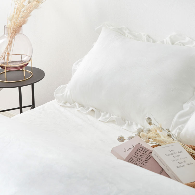 [ポイント10倍! 11/20 20:00-11/25 23:59] セミダブル 掛布団カバー ボックスシーツ 枕カバー 3点セット フリル ベッドシーツ セット 布団カバー 寝具