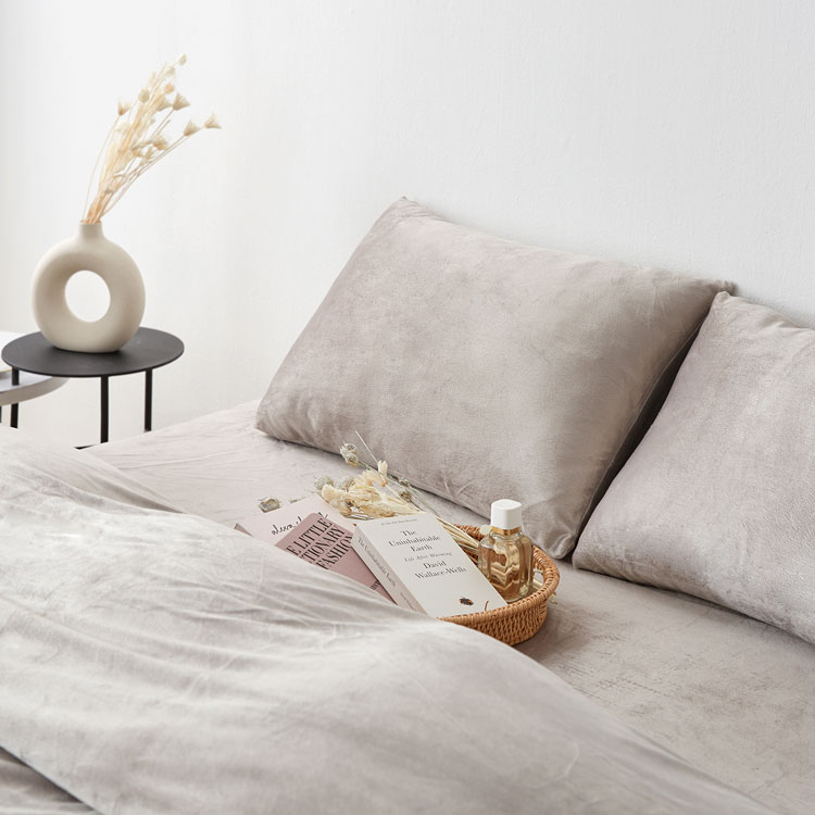 掛布団カバー ボックスシーツ 枕カバー 3点セット S シングル シングルサイズ ベッドシーツ セット 布団カバー 布団 寝具 ベロア調 シンプル かわいい 大人可愛い 白 ホワイト グレー