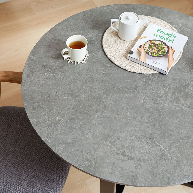 ダイニング ダイニングテーブル ラウンドテーブル 円形 幅100 幅110 メラミン化粧板 大理石 天然木 4人用 4人掛け 円形テーブル 大理石調 木目調 ホワイト グレー ストーン調 ナチュラル