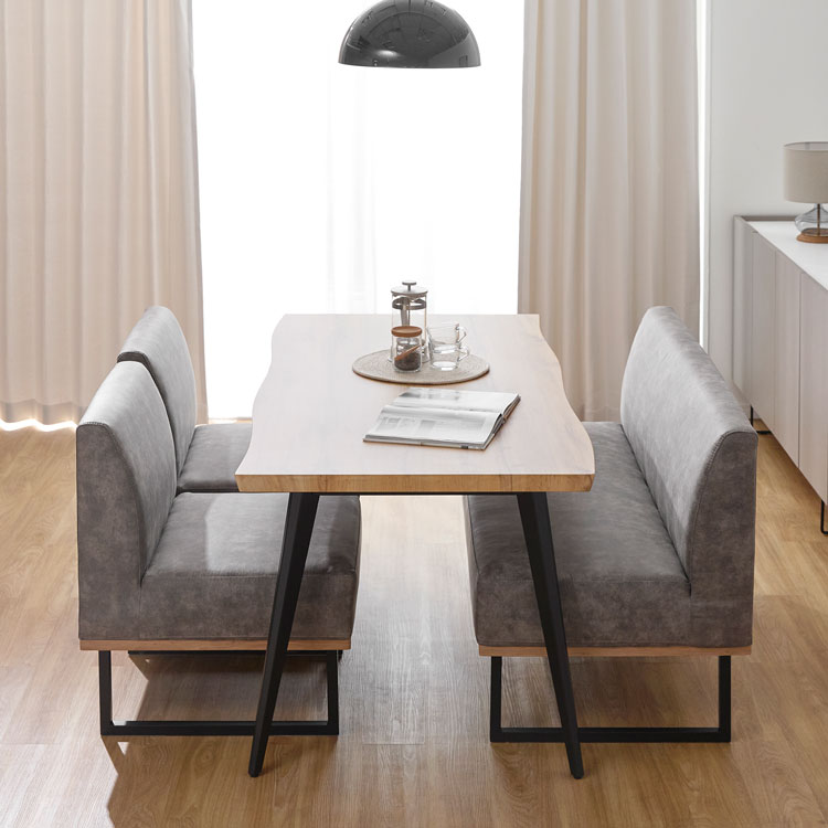 ダイニングセット ダイニングテーブル ダイニングチェア くつろげる 座り心地 モダンデザイン テーブル ダイニングソファ ダイニングソファセット 木目調 スチール脚 4人用 ダイニングセット 4点セット 5点セット ソファ