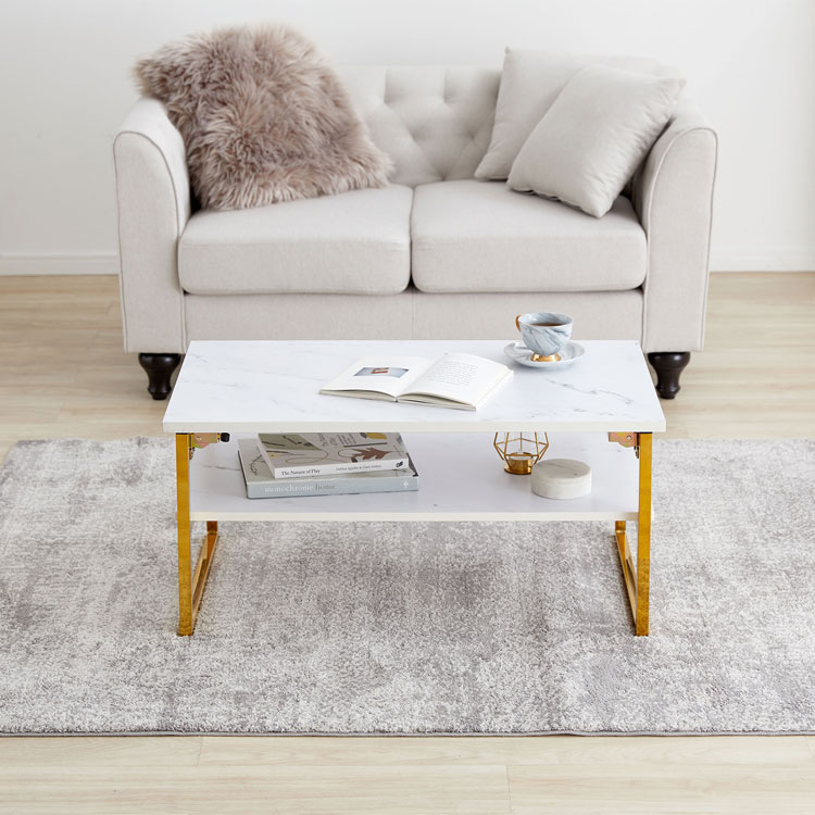 テーブル 折りたたみ 折りたたみテーブル ローテーブル センターテーブル リビングテーブル 大理石柄 ゴールド脚 折り畳みテーブル コンパクト 折り畳み 収納 棚 棚付き 木製 おしゃれ カフェ かわいい