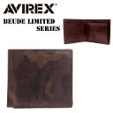 【AVIREX 正規取扱い店】アヴィレックス 二つ折り財布 BEUDE LIMITED ベードリミテッド オリジナル迷彩柄 AX9100M ラッピング無料 メンズ 旅行 お出かけ デイリー 日常 普段使い プレゼント ギフト 送料無料