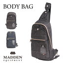【MADDEN EQUIPMENT 正規取扱い店】 メデンイクイップメント ワンショルダー ボディバッグ TMPI02D シンプル デニム メンズ プレゼント ...