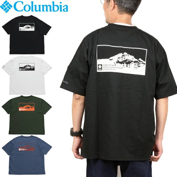 楽天LOWBROW【SALE】Columbia コロンビア PM0121 JAMES BROOK SHORT SLEEVE TEE ジェームスブルックショートスリーブTシャツ ポケット付き ポケT ロゴ プリント UPF50 紫外線カット アウトドア キャンプ ストリート スポーツ メンズ レディース 4カラー 国内正規 20％OFF