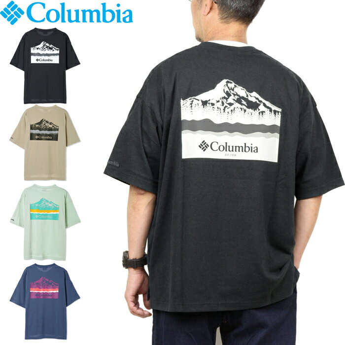 【SALE】Columbia コロンビア PM0920 COLD BAY DASH SHORT SLEEVE TEE コールドベイダッシュショートスリーブTシャツ 接触冷感 吸水速乾 プリント UPF30 紫外線カット アウトドア キャンプ ストリート スポーツ メンズ レディース 4カラー 国内正規 2023SS 10％OFF