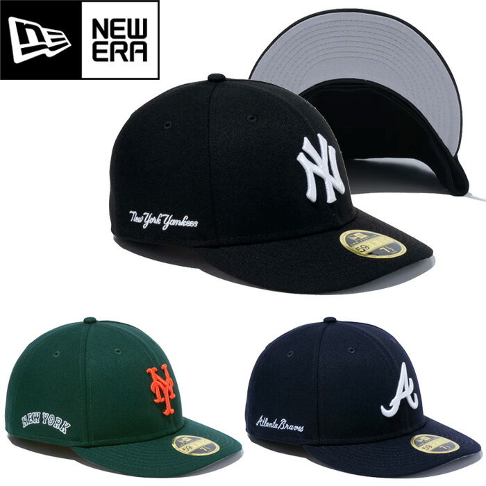 NEW ERA ニューエラ LP 59FIFTY MLB GRAY UNDER VISOR CAP ロープロファイル59フィフティーメジャーリーググレーアンダーバイザーキャップ 14109458 14109461 14109470 ニューヨーク ヤンキース メッツ アトランタブレーブス 帽子 ストリート 3カラー 国内正規 2024SS